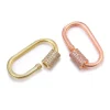 fournitures de fermoir de bracelet de collier, mousqueton de fixation fait à la main, fermoirs à vis, accessoires pour travaux d'aiguille de luxe, fabrication de bijoux à faire soi même