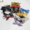 boho bow imprimé bandeaux pour femmes à large bord bandeaux vintage élégant cerceau de cheveux noeud croisé chapeaux filles cheveux accessoires