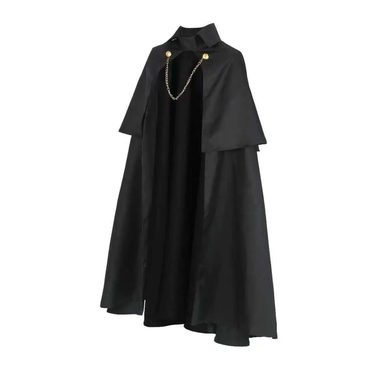 inui sajuna cosplay gothique médiéval fête punk robe cape avec chaîne costume militaire chevalier noir viking pirate pour halloween inui sajuna cosplay gothique médiéval fête punk robe cape avec chaîne costume militaire chevalier noir viking pirate pour halloween