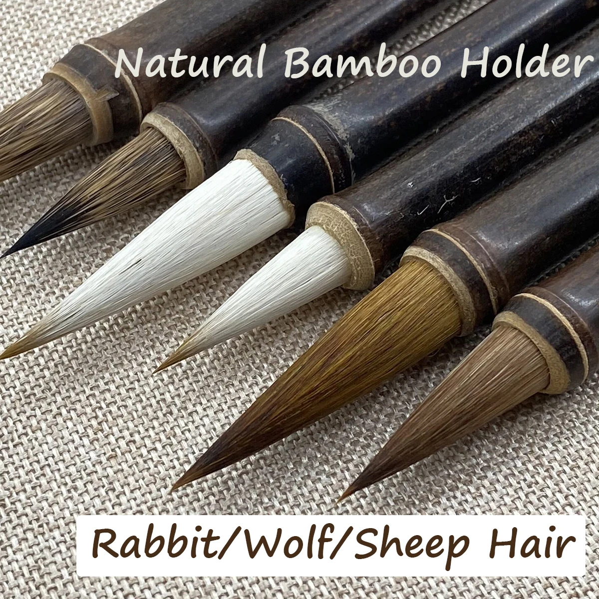 Pinceau d’écriture en bambou violet, loup lapin, stylos à cheveux mixtes, calligraphie traditionnelle chinoise, fournitures de peinture, Boutique Pinceau d’écriture en bambou violet, loup lapin, stylos à cheveux mixtes, calligraphie traditionnelle chinoise, fournitures de peinture, Boutique