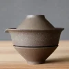 théière en céramique japonaise, bouilloire, fabrication de thé, tasse à thé gaiwan pour puer, 1 bol, 2 tasses, service à thé de voyage, poterie rétro, verres 200ml