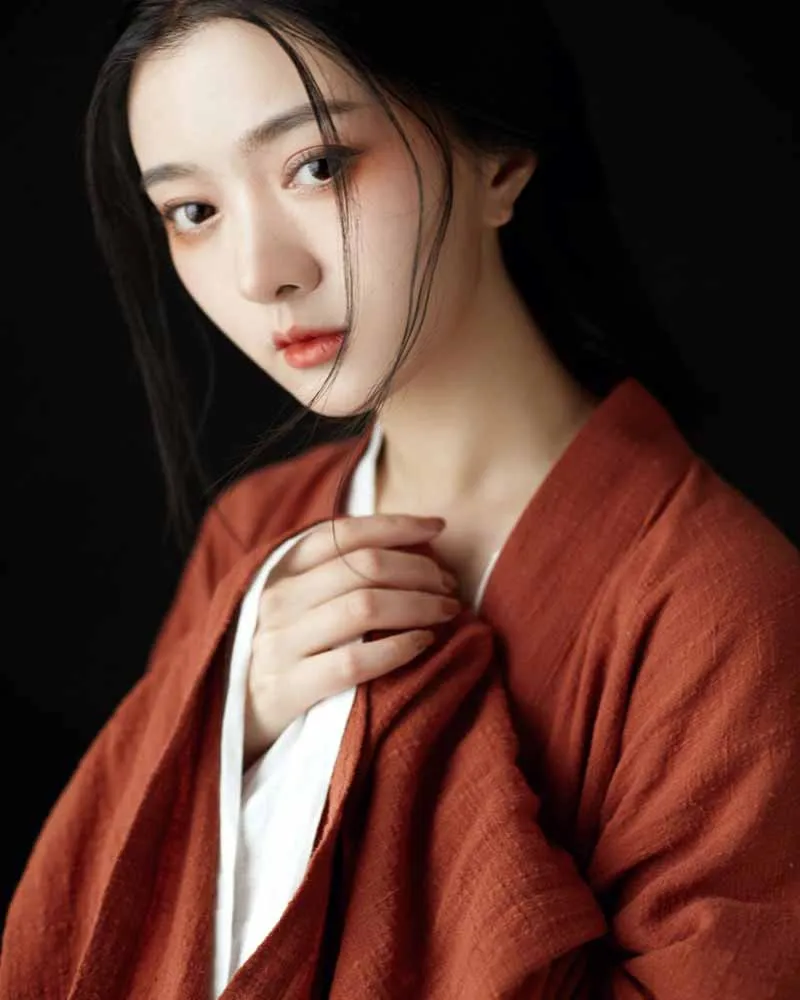 robe hanfu en coton et lin pour femmes, ensemble hanfu traditionnel chinois, costume de carnaval d'halloween cosplay, robe hanfu rouge pour femmes robe hanfu en coton et lin pour femmes, ensemble hanfu traditionnel chinois, costume de carnaval d'halloween cosplay, robe hanfu rouge pour femmes
