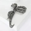 broches à nœud papillon en strass pour femmes, accessoires de manteau de tempérament vintage, cadeaux