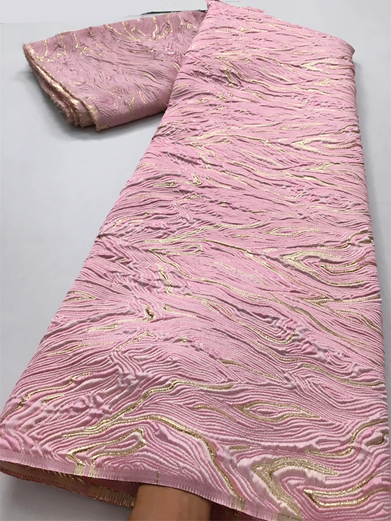 tissu en dentelle brocart pour femmes, tissu damassé africain, tissu en dentelle jacquard de haute qualité, couture élégante pour robes de soirée, 2.5 verges, 4063 tissu en dentelle brocart pour femmes, tissu damassé africain, tissu en dentelle jacquard de haute qualité, couture élégante pour robes de soirée, 2.5 verges, 4063
