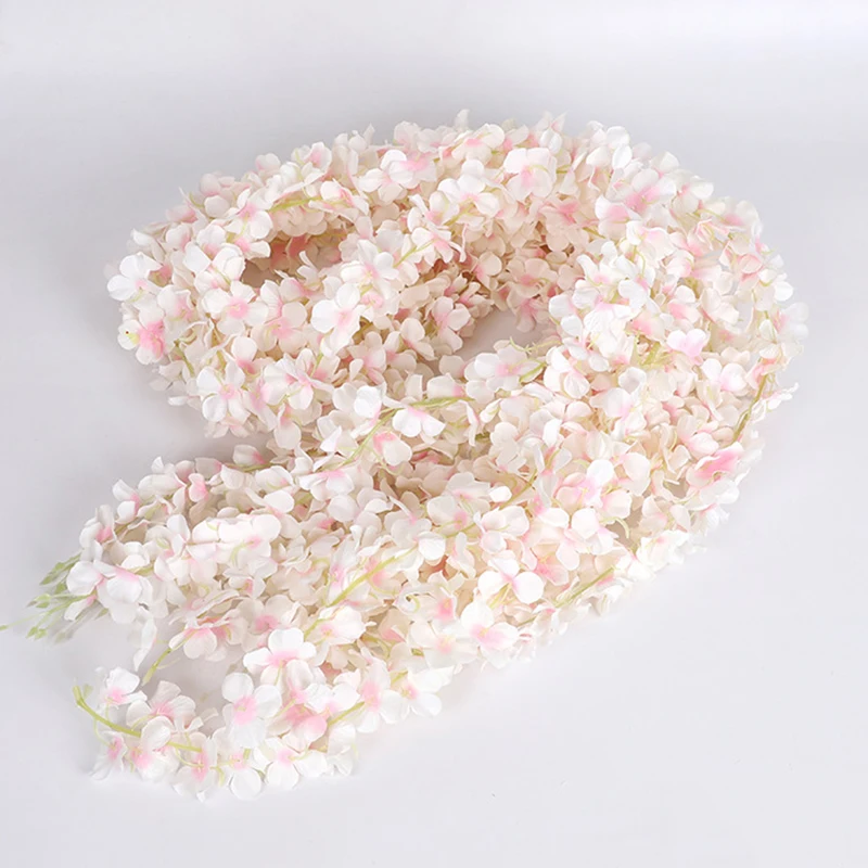 ficelle de vigne pour décoration de plafond, fausse fleur, pour fête de mariage, arche d'enroulement, mise en page carniva ficelle de vigne pour décoration de plafond, fausse fleur, pour fête de mariage, arche d'enroulement, mise en page carniva