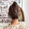 pince à cheveux pour femmes, vintage, créatif, couvre chef, peigne magique, corde élastique, outils de coiffure coréens, noir