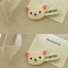 dessin animé rilakkuma mignon épingle à cheveux kawaii doux belle frange pince latérale étudiant petite coiffure polyvalente fille cadeau d'anniversaire ornement