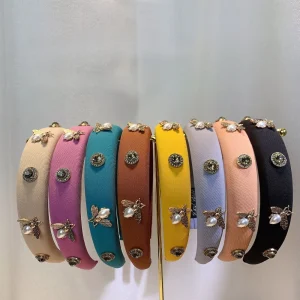 Nouveau élégant strass abeille bandeau mode casque cheveux cerceau fête chapeaux coréen cheveux accessoires pour les femmes