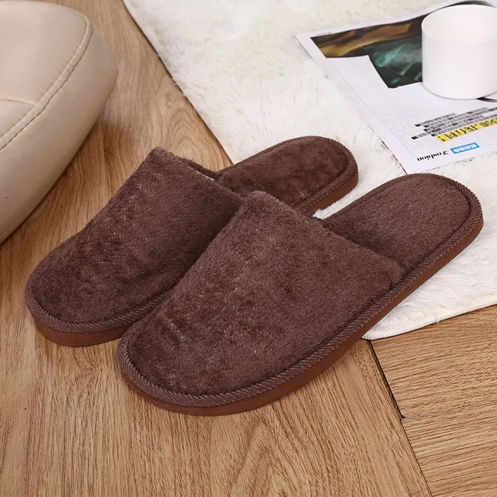 pantoufles d'hiver chaudes en peluche pour hommes, chaussures de chambre à coucher, sol de la maison, intérieur doux, velours fin, document solide, coordonnantes, demi traînée pantoufles d'hiver chaudes en peluche pour hommes, chaussures de chambre à coucher, sol de la maison, intérieur doux, velours fin, document solide, coordonnantes, demi traînée