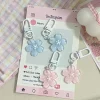 porte clés simulé sakura en résine, fleur de cerisier, pendentif jelly sakura, pendentif romantique, fleur translucide, poupée