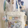 sac à main ita transparent japonais pour femmes, fourre tout à bandoulière portable de grande capacité pour filles, sacs à bandoulière en nylon itabag