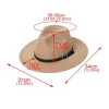 mode large bord britannique fedora chapeau occasion formelle gentleman hiver feutre chapeaux couleur unie décontracté laine chapeaux hommes femmes
