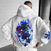 sweat à capuche pour homme demon slayer kimetsu no yaiba 100 coton, doux, chaud, coupe ample pour un usage quotidien décontracté
