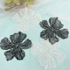 patchs de fleurs blanches pour bricolage, artisanat, couture, robe de mariée à coudre, décoration de vêtements de fête pour femmes