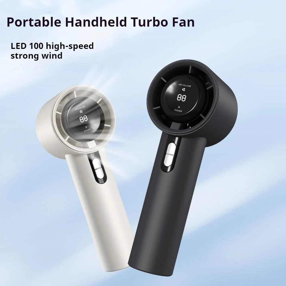 ventilateur portatif 2025, 5200mah, avec affichage led, réfrigération à semi conducteur, 100 vitesses, rechargeable par usb, pour le sport ventilateur portatif 2025, 5200mah, avec affichage led, réfrigération à semi conducteur, 100 vitesses, rechargeable par usb, pour le sport