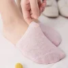 chaussettes respirantes en coton pour femmes, demi pied, couverture, demi talon, invisibles, avant pied, été, document, bonbons, 1 paire, 2 paires, 5 paires