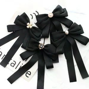 Chemise nœud broche cravate femme noir collège étudiant école uniforme remise des diplômes tempérament collier broche Chemise nœud broche cravate femme noir collège étudiant école uniforme remise des diplômes tempérament collier broche