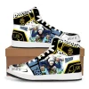 one piece anime luffy zoro baskets chaussures décontractées chaussures de basket ball dessin animé impression confortable surdimensionné chaussures plates cadeau d'anniversaire