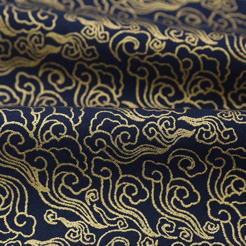 tissu bronze 100% coton pour bricolage hanfu, kimono japonais, sacs à coudre, vêtements, patchwork, tissu bleu marine pour rembourrage, artisanat en coton tissu bronze 100% coton pour bricolage hanfu, kimono japonais, sacs à coudre, vêtements, patchwork, tissu bleu marine pour rembourrage, artisanat en coton