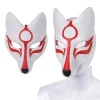 masque de renard, masques de mascarade d'animaux à faire soi même, accessoire de costume de cosplay de loup pour fête d'halloween à peindre