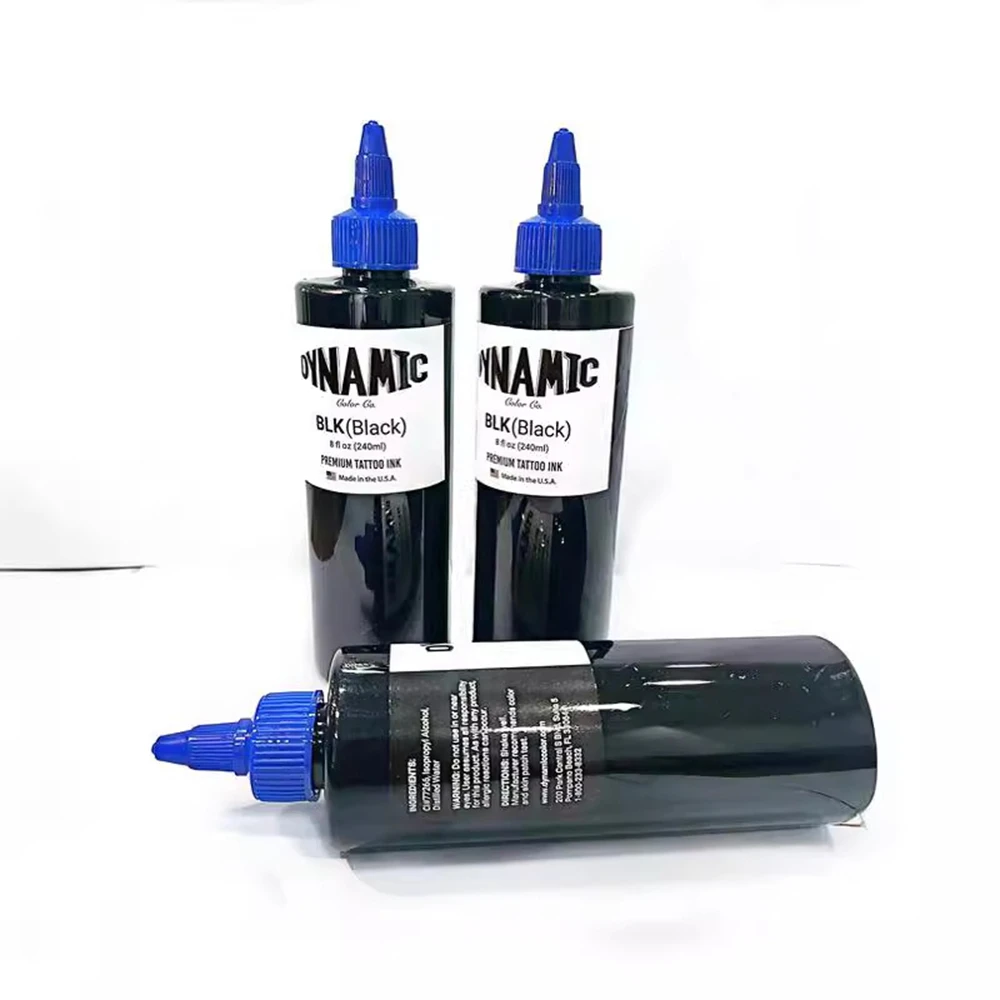 BLK Encre de tatouage noire 8 oz Qualité supérieure pour artistes tatoueurs TBK Triple bouteille d’encre noire 240 ml Couverture exceptionnelle pour la peau BLK Encre de tatouage noire 8 oz Qualité supérieure pour artistes tatoueurs TBK Triple bouteille d’encre noire 240 ml Couverture exceptionnelle pour la peau