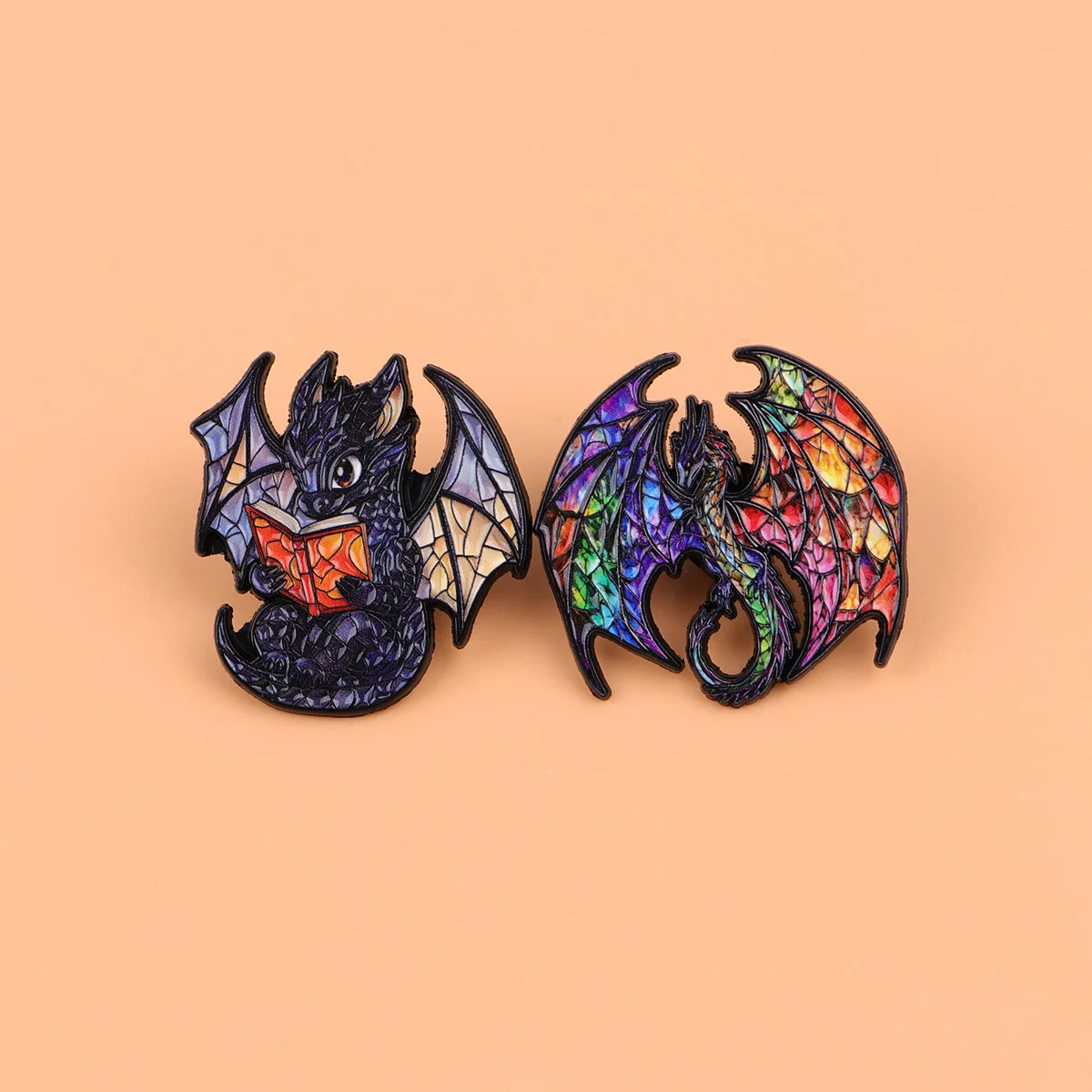 broches colorées en émail dragon pour femmes, épingles à revers, badge sur sac à dos, accessoires pour vêtements, bijoux à la mode, cadeaux, 4 pièces/ensemble broches colorées en émail dragon pour femmes, épingles à revers, badge sur sac à dos, accessoires pour vêtements, bijoux à la mode, cadeaux, 4 pièces/ensemble