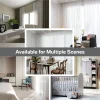 rideaux transparents pour fenêtres de chambre à coucher, rideau en tulle en fil blanc massif décontracté pour pépinière/salon, traitements de fenêtre de cuisine