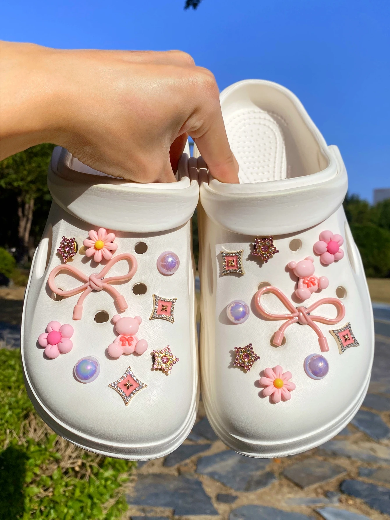 20 pièces de chaussures à nœud en peluche pour accessoires de décoration diy, un style de chaussures personnalisé intéressant et multifonctionnel 20 pièces de chaussures à nœud en peluche pour accessoires de décoration diy, un style de chaussures personnalisé intéressant et multifonctionnel