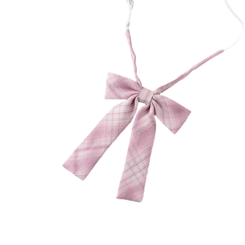 cravate pré nouée ajustée en soie polyester, cravate japonaise à carreaux rose jk, nœud q1jd cravate pré nouée ajustée en soie polyester, cravate japonaise à carreaux rose jk, nœud q1jd