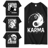 KPOP le 4ème Album KARMA t-shirt CHANGBIN HYUNJIN FELIX mode coréenne coton Hip Hop t-shirt Harajuku hauts Streetwear KPOP le 4ème Album KARMA t-shirt CHANGBIN HYUNJIN FELIX mode coréenne coton Hip Hop t-shirt Harajuku hauts Streetwear