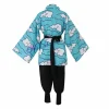 halloween kamado tanjirou urokodaki sakoncosplay kostuum hemelsblauwe wolk uniforme kimono vrouwen mannen halloween kostuum pruik