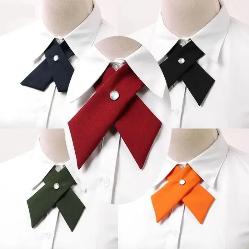 Noeud papillon croisé pour uniforme d’étudiant, pour femmes et filles, uniforme scolaire, nœud papillon réglable, cravate pré-attachée Noeud papillon croisé pour uniforme d’étudiant, pour femmes et filles, uniforme scolaire, nœud papillon réglable, cravate pré-attachée