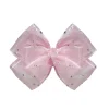 ruban de maille argenté brillant pour baby shower, points argentés, gaze d'organza, bricolage, 4cm de large