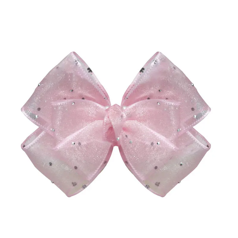 ruban de maille argenté brillant pour baby shower, points argentés, gaze d'organza, bricolage, 4cm de large ruban de maille argenté brillant pour baby shower, points argentés, gaze d'organza, bricolage, 4cm de large