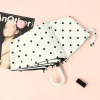parapluie de poche à poignée en forme de u, paraguas anti uv, pare soleil, coupe vent, 3 parapluies portables pliants pour femmes