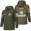 kawasaki moto course même style submachine veste lourde moto équitation veste mode tendance coupe vent veste
