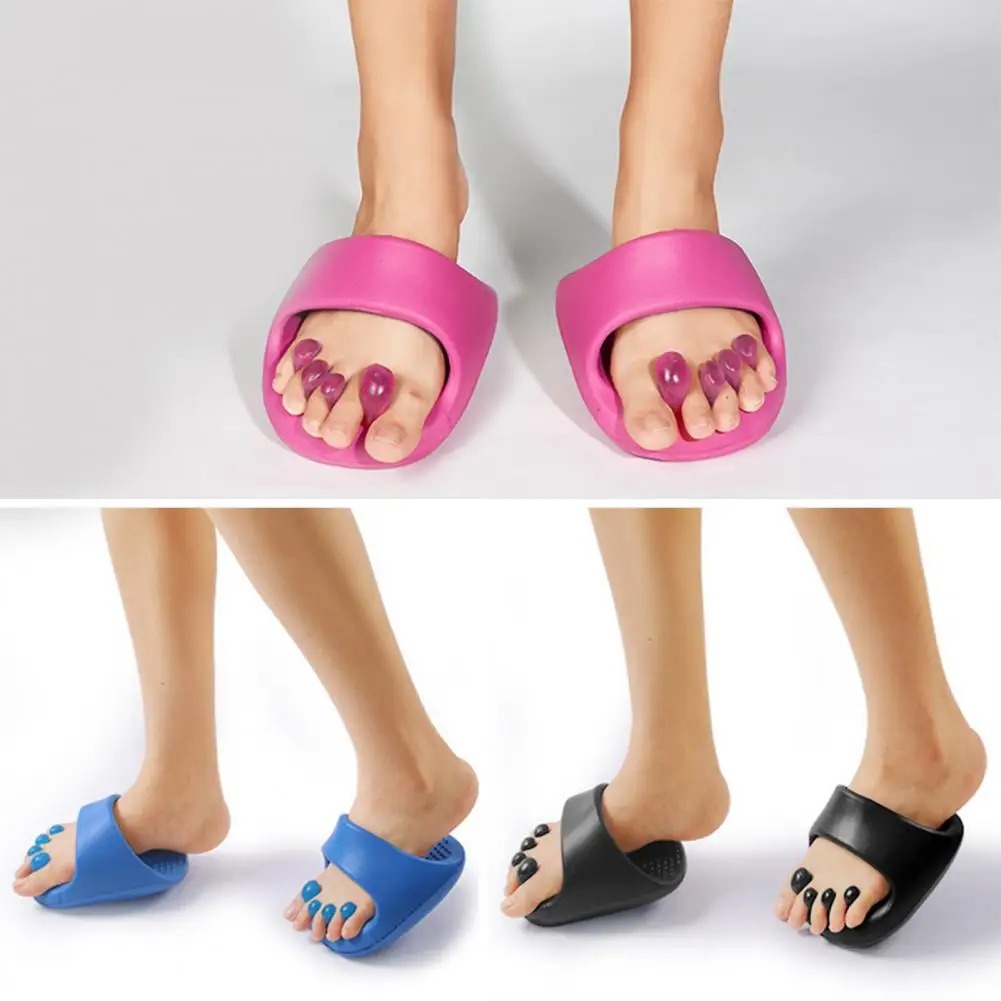pantoufles amincissantes pour hommes et femmes, séparateur d'orteils superposés, pantoufles d'été en eva souple, pantoufles de massage d'intérieur pour la maison, demi pantoufles pantoufles amincissantes pour hommes et femmes, séparateur d'orteils superposés, pantoufles d'été en eva souple, pantoufles de massage d'intérieur pour la maison, demi pantoufles
