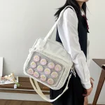 Grands sacs à main de style japonais Kawaii Itabag pour poupées, sacs d’école en nylon pour adolescentes, sac fourre-tout initié JK, sac à bandoulière, nouveau Grands sacs à main de style japonais Kawaii Itabag pour poupées, sacs d’école en nylon pour adolescentes, sac fourre-tout initié JK, sac à bandoulière, nouveau