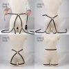ceinture en cuir pu pour femmes, style de rue, cool, punk rock, avec jambe, jean, ceinture décorative, accessoire pour vêtements gothiques