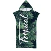 poncho de surf en tissu microfibre pour hommes et femmes, robe à séchage rapide avec capuche, unisexe, pour plongée en plein air, serviette chauffante