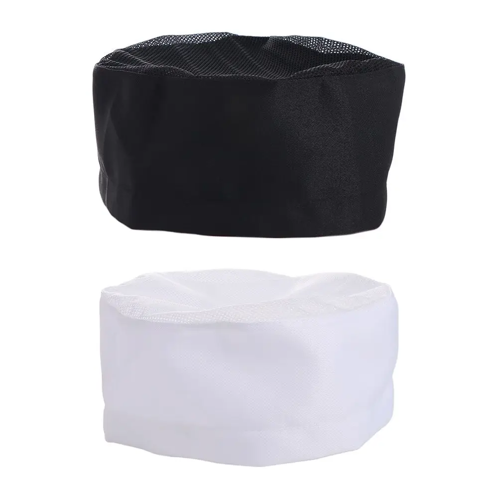 casquette à sushi respirante de style japonais avec dessus en maille, casquette plate de chef monocouche, sans avant toit, chapeau de chef confortable casquette à sushi respirante de style japonais avec dessus en maille, casquette plate de chef monocouche, sans avant toit, chapeau de chef confortable