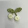 20 pièces d'accessoires pour vêtements brodés tricotés de petites cerises, autocollants en tissu faits à la main pour enfants, bricolage