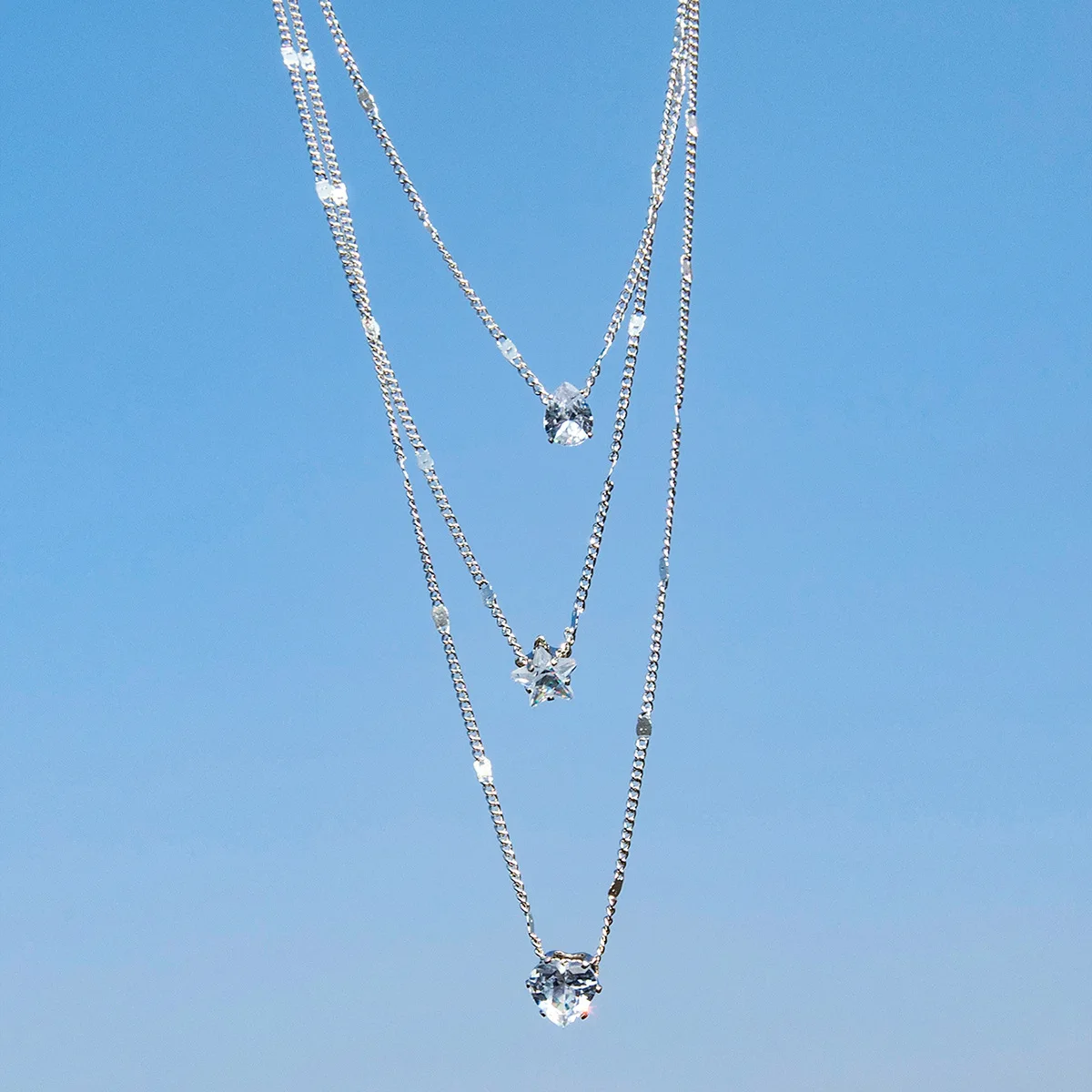 chimzunderes collier pendentif multicouche pour femme, tour de cou jochoker, bijoux brillants, cadeau de fête, mode féminine chimzunderes collier pendentif multicouche pour femme, tour de cou jochoker, bijoux brillants, cadeau de fête, mode féminine