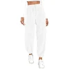 pantalon de survêtement chaud en fourrure pour femme, blanc, monochrome, document fjadt, taille haute, décontracté, épais, nouvelle mode, hiver, 2019