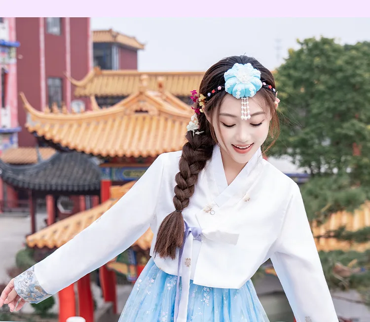 hanbok coréen costume traditionnel pour femmes élégant luxe hanbok robe princesse cosplay anicent rétro longue robe fête de mariage hanbok coréen costume traditionnel pour femmes élégant luxe hanbok robe princesse cosplay anicent rétro longue robe fête de mariage