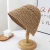 chapeau seau japonais d'été coréen l pays petit bord chapeau de paille polyvalent japonais tissé seau chapeaux plage crème solaire chapeau femmes