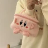 Kirby-Sac de voyage en peluche Anime pour filles, sacs de maquillage mignons, sac de rangement portable de grande capacité, trousse de toilette Kawaii, cadeau de dessin animé, Y2K