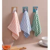 chiffon de nettoyage absorbant l'eau en fibre super fine pour personnes paresseuses, 30x30cm, 5 pièces