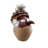 corde de chanvre écureuil en bois faite à la main, artisanat, ornements de bureau, décoration rustique de noël, cadeau de vacances créatif