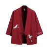 Hanfu en pur coton, vêtements kimono traditionnels asiatiques et du Pacifique, haut cardigan brodé de style ethnique, vêtements de protection solaire Hanfu en pur coton, vêtements kimono traditionnels asiatiques et du Pacifique, haut cardigan brodé de style ethnique, vêtements de protection solaire
